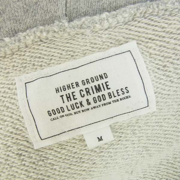 実際に弊社で買取させて頂いたCRIMIE/クライミー サーマル切替 ジップアップパーカー/Mの画像 2枚目