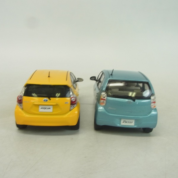 翔洋 TOYOTA/トヨタ パッソ/アクア 1/30 ミニカー 非売品 ソーダ