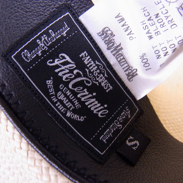 実際に弊社で買取させて頂いた【未使用】CRIMIE/クライミー PANAMA HAT/パナマハット "DANIEL" Ｓの画像 4枚目