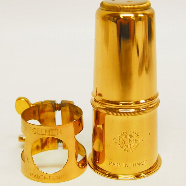 実際に弊社で買取させて頂いたSELMER/セルマー アルトサックス用マウスピース S80  C☆ SELMERリガチャー/メタルキャップ付きの画像 6枚目