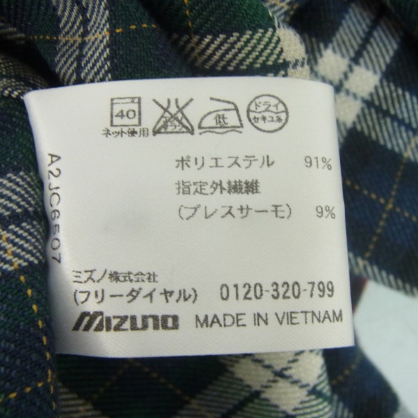 実際に弊社で買取させて頂いたMIZUNO/ミズノ ゴルフウェア  マドラスチェック等 長袖シャツ Lサイズ 4点セットの画像 3枚目