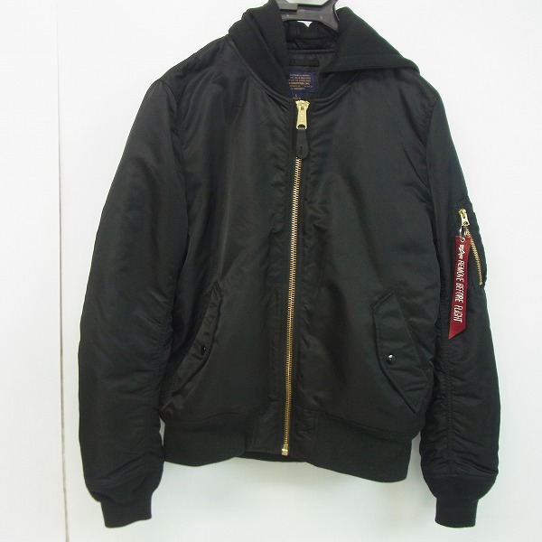 実際に弊社で買取させて頂いたALPHA INDUSTRIES/アルファインダストリーズ MA-1 NATUS JACKET/フード付きフライトジャケット/L