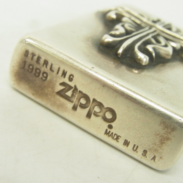 実際に弊社で買取させて頂いたA&G/エーアンドジー ZIPPO/ジッポー スターリングシルバー クロス 1999年製 の画像 2枚目