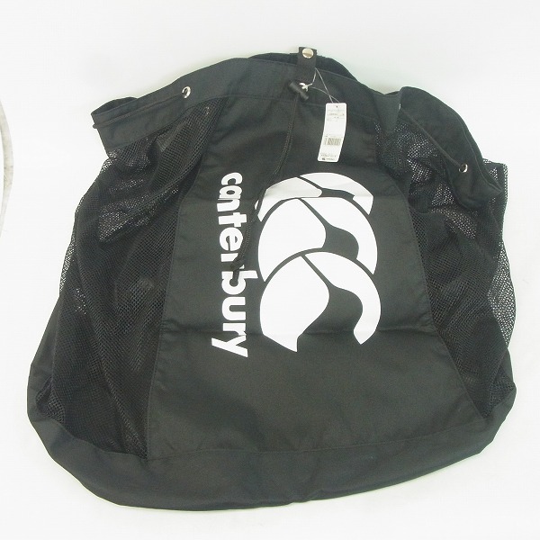 実際に弊社で買取させて頂いた【未使用】conterbury/カンタベリー メッシュ ラグビー ボールバッグ ブラック AB05304
