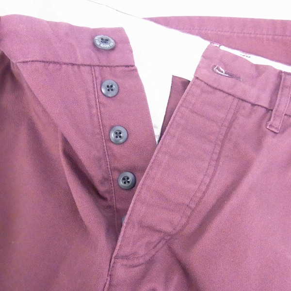 実際に弊社で買取させて頂いた【未使用】drestrip/ドレストリップ コットン ハーフパンツ ボルドー 1の画像 2枚目
