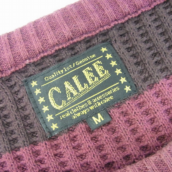 実際に弊社で買取させて頂いたCALEE/キャリー CREW NECK BORDER KNIT SWEATER/ボーダーニットセーター/Mの画像 2枚目