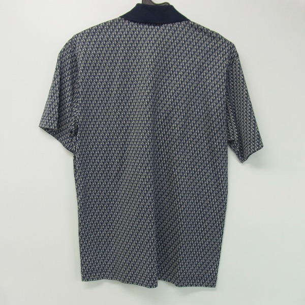 実際に弊社で買取させて頂いたChristian Dior/クリスチャンディオール 総柄ポロシャツ/Sの画像 1枚目