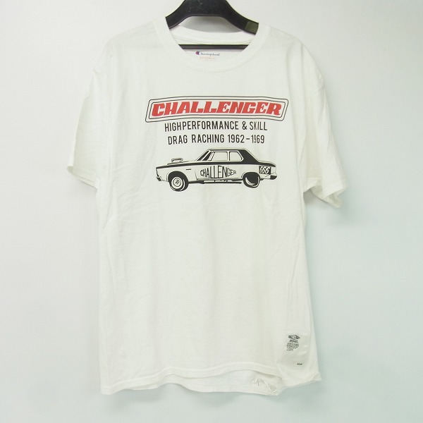 実際に弊社で買取させて頂いたChampion×CHALLENGER/チャンピオン×チャレンジャー ロゴプリント 半袖Tシャツ/M