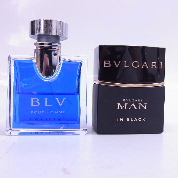 実際に弊社で買取させて頂いたBVLGARI/ブルガリ マン イン ブラック 30ml/ブルー プールオム 30ml 2点セット
