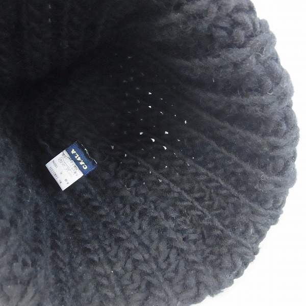実際に弊社で買取させて頂いたCA4LA/カシラ ウール１００％ ニット帽 TAM01331の画像 4枚目