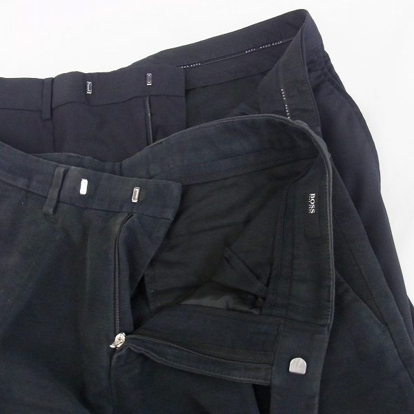 実際に弊社で買取させて頂いたHUGO BOSS/ヒューゴボス モスグリーン/ネイビー ジャケット セットアップ 2点セットの画像 5枚目