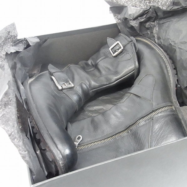 実際に弊社で買取させて頂いたalfredoBANNISTER/アルフレッドバニスター サイドジップ エンジニアブーツ/41の画像 8枚目