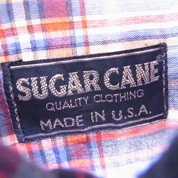 実際に弊社で買取させて頂いたSUGAR CANE/シュガーケーン チェックシャツ/Mの画像 2枚目