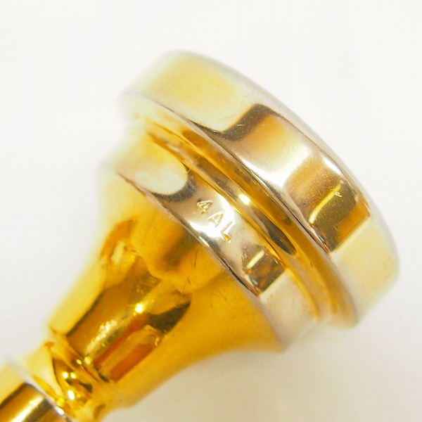 実際に弊社で買取させて頂いたDENIS WICK/デニスウィック 4AL トロンボーン/ユーフォニアム 太管用マウスピース ゴールドの画像 4枚目