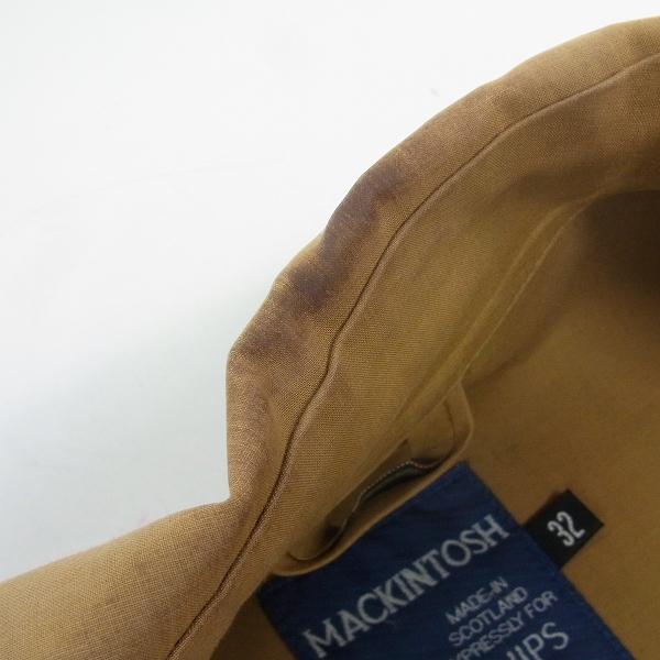 実際に弊社で買取させて頂いたMACKINTOSH/マッキントッシュ SHIPS/シップス ロングコート/32の画像 6枚目