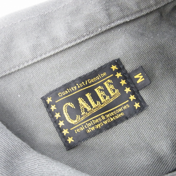 実際に弊社で買取させて頂いたCALEE×HICHOPPER13/キャリー×ハイチョッパー13 半袖 ロゴ スカル 刺繍 ワークシャツ/Mの画像 2枚目