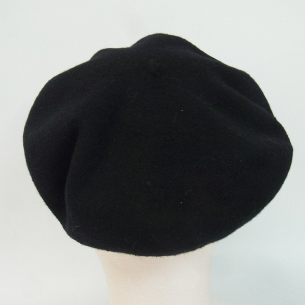 実際に弊社で買取させて頂いたBORSALINO/ボルサリーノ バスク ベレー帽 ブラック/Lの画像 3枚目
