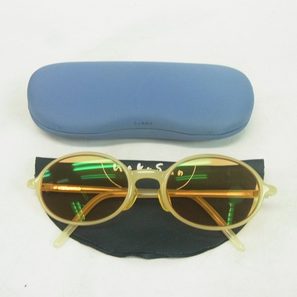 実際に弊社で買取させて頂いた白山眼鏡店/ハクサンガンキョウテン フルリム メガネフレーム イエローの画像 6枚目