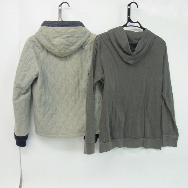 実際に弊社で買取させて頂いたBLUE BLUE/ブルーブルー original recycle denim fiber ジップアップパーカー S/M 2点セットの画像 1枚目