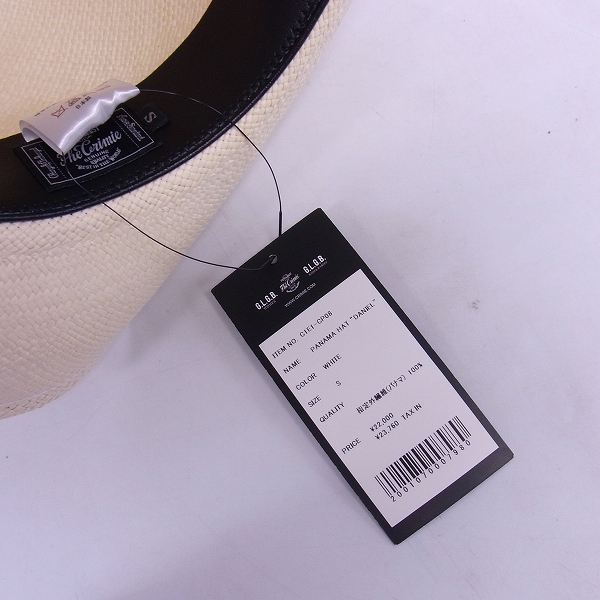 実際に弊社で買取させて頂いた【未使用】CRIMIE/クライミー PANAMA HAT/パナマハット "DANIEL" Ｓの画像 6枚目
