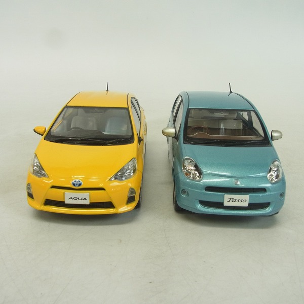 翔洋 TOYOTA/トヨタ パッソ/アクア 1/30 ミニカー 非売品 ソーダ