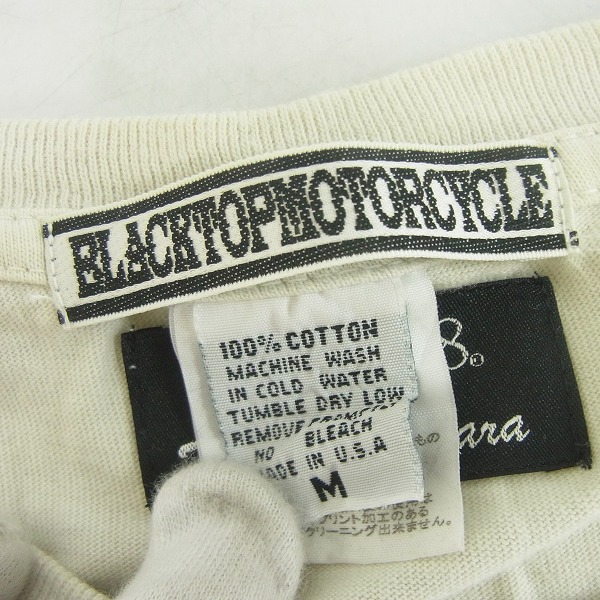 実際に弊社で買取させて頂いたBLACKTOP MOTORCYCLE×THEATER 8 xイージーライダー GIRLバイカー 長袖Tシャツ/Mの画像 2枚目