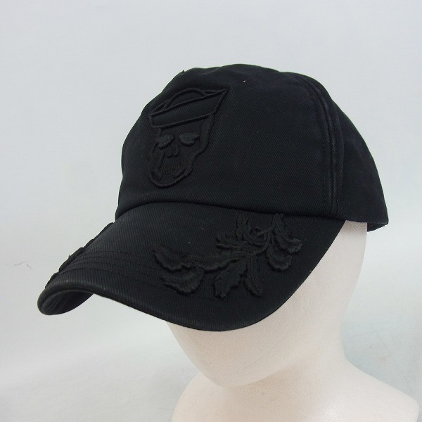 実際に弊社で買取させて頂いたlucien pellat-finet/ルシアンペラフィネ スカル刺繍キャップ/帽子