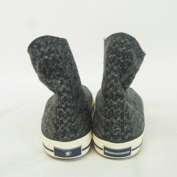 実際に弊社で買取させて頂いたMIHARAYASUHIRO/ミハラヤスヒロ ジャガードロープ柄ハイカットスニーカー 28.0の画像 1枚目
