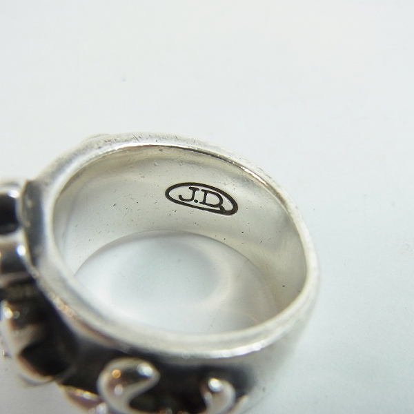 超希少/廃盤品✨ジャスティンデイビス リング クロスフレア サファイア シルバー Justin Davis/ジャスティンデイビス クロス フレア モチーフw/ダイヤ