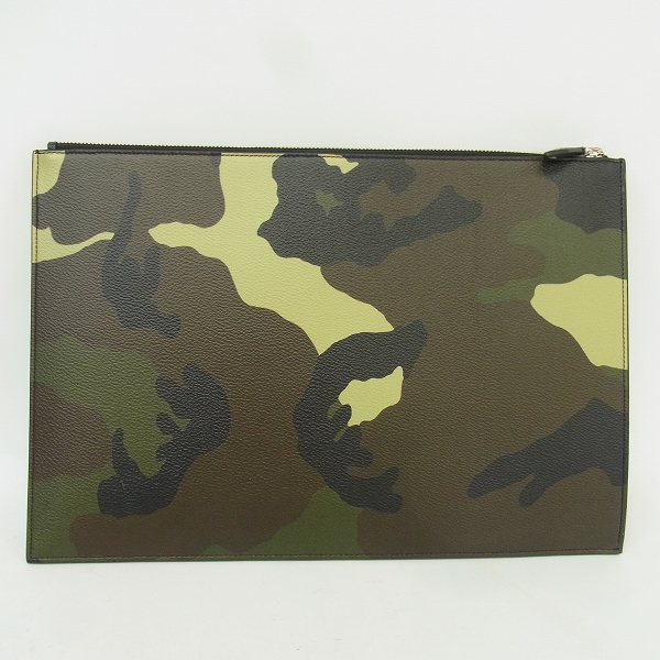 実際に弊社で買取させて頂いたGIVENCHY/ジバンシー カモフラージュ柄 レザー クラッチバッグの画像 1枚目