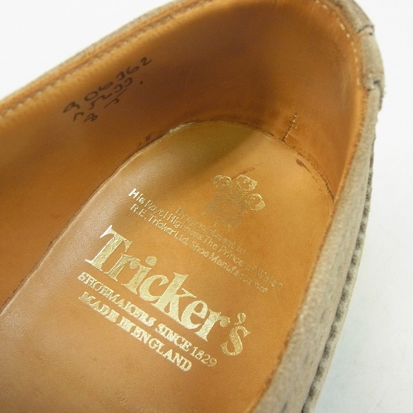 実際に弊社で買取させて頂いたTrickers/トリッカーズ スエード BOURTON/バートン ウィングチップ シューズ M5633/8の画像 4枚目