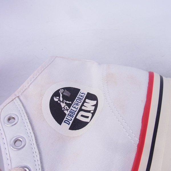 実際に弊社で買取させて頂いたDUBBLEWORKS/ダブルワークス ハイカットキャンバススニーカー 2点セットの画像 4枚目
