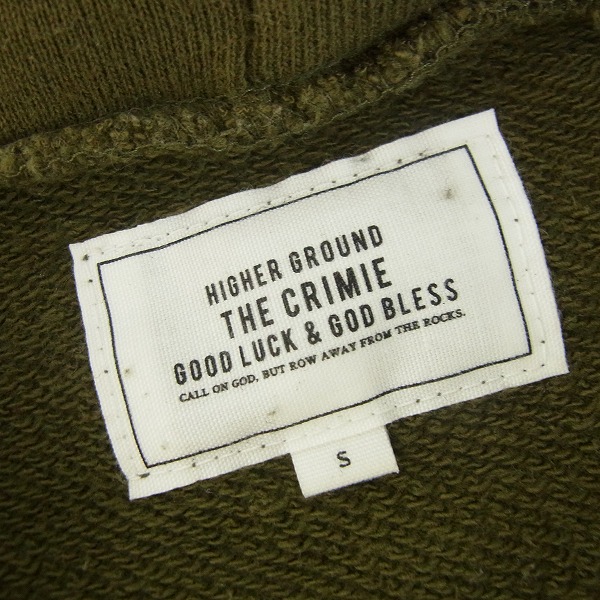 実際に弊社で買取させて頂いたCRIMIE/クライミー サーマル切替 ジップアップパーカー/カーキ系/Sの画像 2枚目