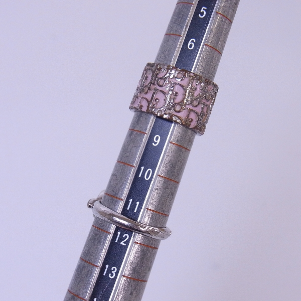 実際に弊社で買取させて頂いたChristian Dior/クリスチャン ディオール トロッターリング/リボンモチーフリング 2点セットの画像 5枚目