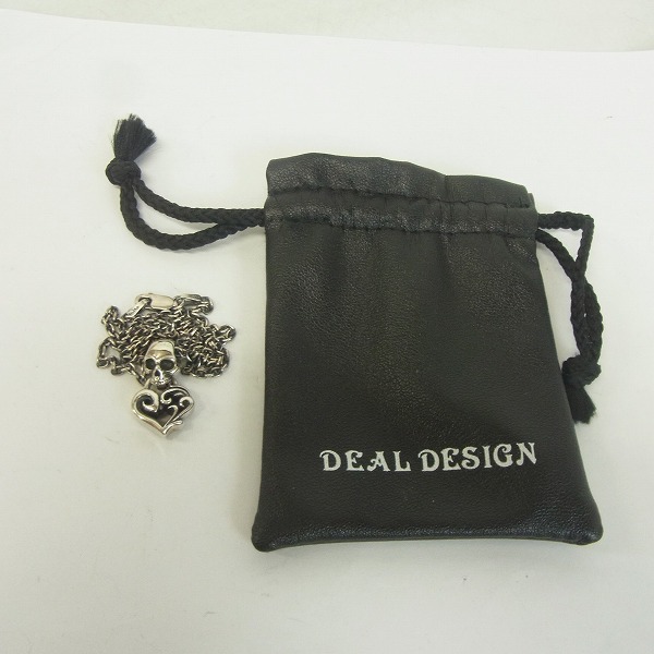 実際に弊社で買取させて頂いたDEAL DESIGN/ディールデザイン スカルベイルハートトップ ネックレスの画像 6枚目
