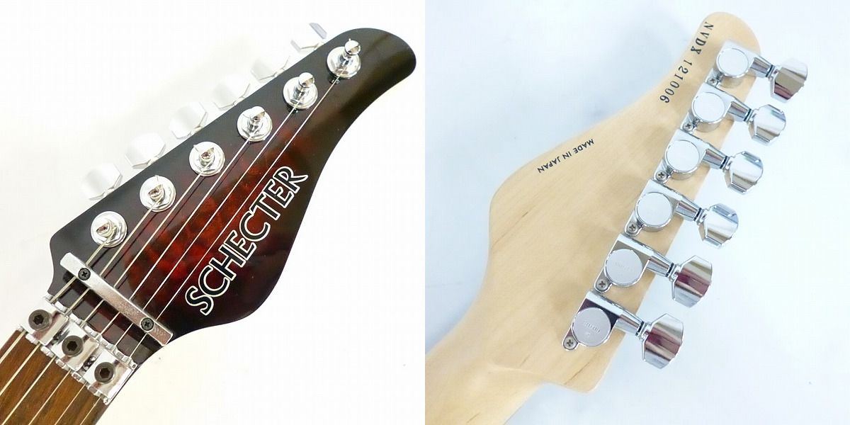 実際に弊社で買取させて頂いた★SCHECTER/シェクター エレキギター NV-DX-24-AS/RBSB/R ソフトケース付きの画像 1枚目