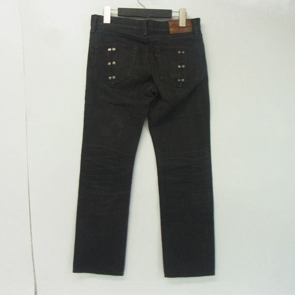 実際に弊社で買取させて頂いたCelt&Cobra/ケルト&コブラ J9-B ボタンフライデニムパンツ W29L32 ブラックコーティングの画像 1枚目