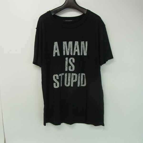 実際に弊社で買取させて頂いたMoonage Devilment/ムーンエイジデビルメント A MAN IS STUPID プリントTシャツ/44