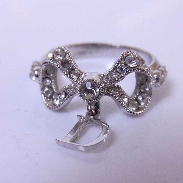 実際に弊社で買取させて頂いたChristian Dior/クリスチャン ディオール トロッターリング/リボンモチーフリング 2点セットの画像 2枚目