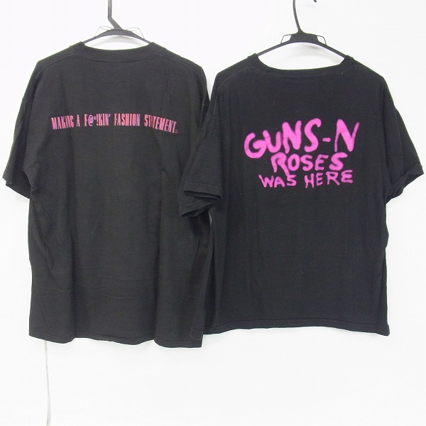 実際に弊社で買取させて頂いたGuns n’ Roses/ガンズアンドローゼス バンドTシャツ 2点セットの画像 1枚目