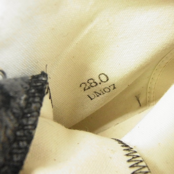 実際に弊社で買取させて頂いたMIHARAYASUHIRO/ミハラヤスヒロ ジャガードロープ柄ハイカットスニーカー 28.0の画像 5枚目