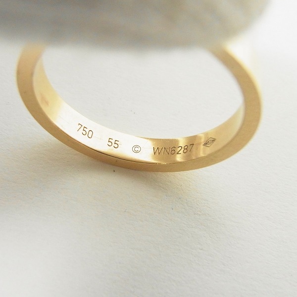 実際に弊社で買取させて頂いた【証明書】Cartier/カルティエ Cドゥ エングレーブド リング 750PG ピンクゴールド #55 4.1gの画像 3枚目