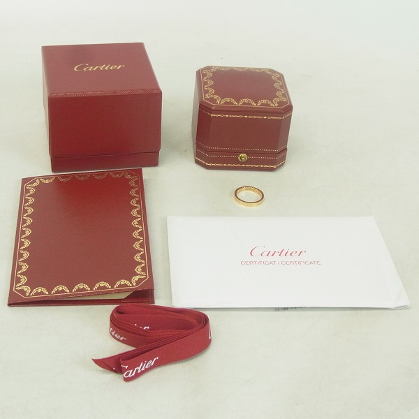 実際に弊社で買取させて頂いた【証明書】Cartier/カルティエ Cドゥ エングレーブド リング 750PG ピンクゴールド #55 4.1gの画像 6枚目