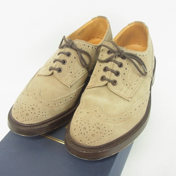 Trickers/トリッカーズ スエード BOURTON/バートン ウィングチップ