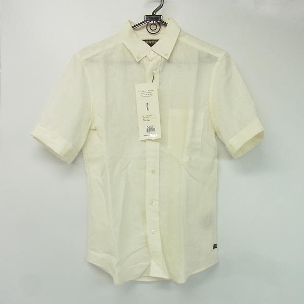 実際に弊社で買取させて頂いたdrestripドレストリップ 半袖リネンシャツ アイボリー系 1