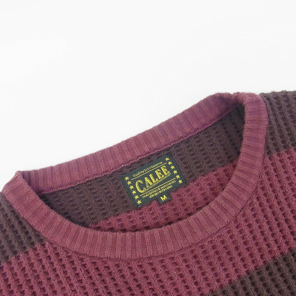 実際に弊社で買取させて頂いたCALEE/キャリー CREW NECK BORDER KNIT SWEATER/ボーダーニットセーター/Mの画像 5枚目