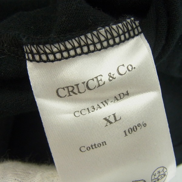 実際に弊社で買取させて頂いたCRUCE&Co/クルーチェアンドコー 13AW バックプリントTシャツ/XLの画像 3枚目