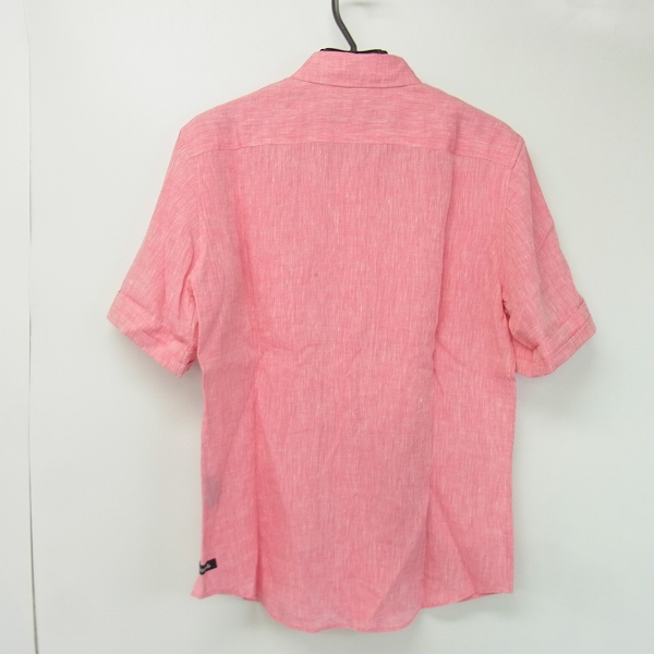 実際に弊社で買取させて頂いた【未使用】drestripドレストリップ 半袖リネンシャツ ピンク 3の画像 1枚目