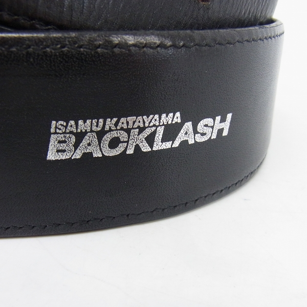 BACKLASHシルバーバックルベルト/バックラッシュ 318-22 シルバーバックルベルト30mm巾 イサムカタヤマ バック