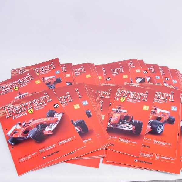 実際に弊社で買取させて頂いた★【未組立】京商 デアゴスティーニ フェラーリ F2004 ラジコン 1～79号+プロポ セット 1/18の画像 4枚目